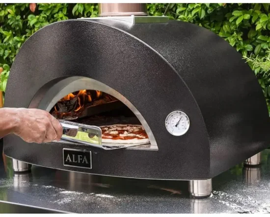 Domácí pizza pec Alfa Forni 1 PIZZA Hybrid LPG, šedá