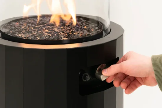 Planika Bino black, terasový hořák na plyn