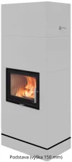 Akumulační kamna Nordpeis Salzburg L s podstavou