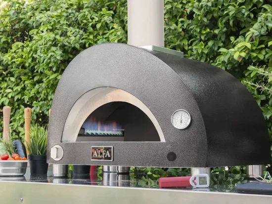 Domácí pizza pec Alfa Forni 1 PIZZA Hybrid LPG, šedá