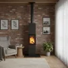 Krbová kamna Hase Sendai 175, black, bez akumulace, s jedním prodlužovacím modulem (interiér)