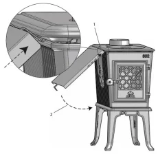 Boční konvekční štít ke krbovým kamnům Jotul F 602 ECO