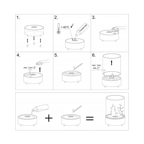 Stolní etanolový hořák Planika Lotus