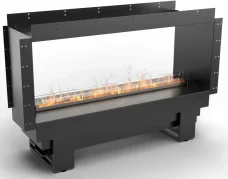 Krb - vodní pára, Planika Cool Flame 1000 PRO See Through Fireplace, tunnel