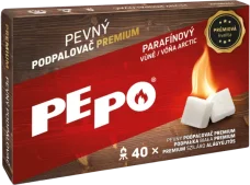 PEPO, pevný podpalovač Premium, 40 podpalů PEPO, pevný podpalovač Premium, 40 podpalů