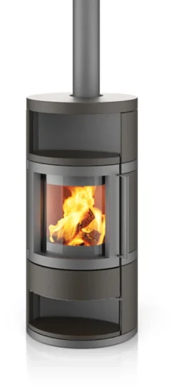 Krbová kamna Hase Como, silvergrey, ceramic kuba