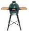 Keramický gril Big Green Egg MiniMax na přenosném stojanu s postranními akáciovými stolky Keramický gril Big Green Egg MiniMax na přenosném stojanu s postranními akáciovými stolky
