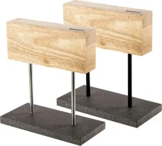 Style de Vie, magnetický stojan na nože s kamenným podstavcem, magnetická část dub Style de Vie, magnetický stojan na nože s kamenným podstavcem, magnetická část dub