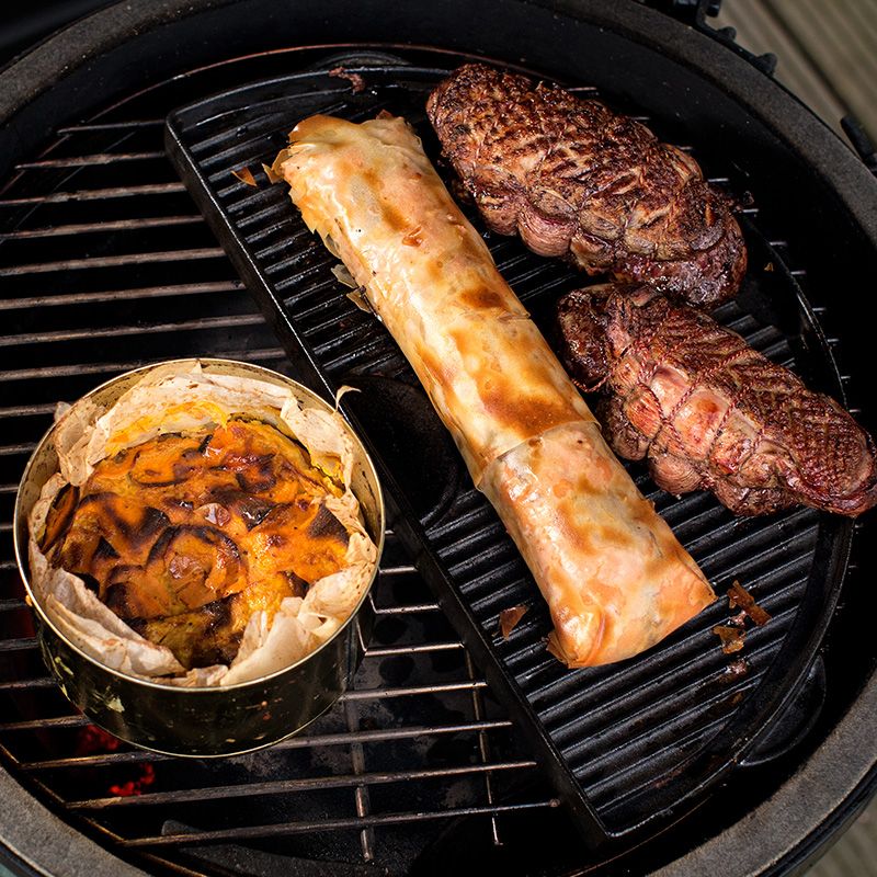 Půlkruhová litinová plotna Big Green Egg