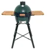 Keramický gril Big Green Egg MiniMax na přenosném stojanu s postranními akáciovými stolky
