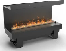 Krb - vodní pára, Planika Cool Flame 1000 PRO Fireplace, three sided