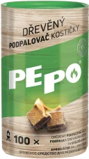 PEPO, dřevěný podpalovač kostičky 100 ks PEFC PEPO, dřevěný podpalovač kostičky 100 ks PEFC