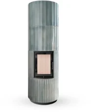 Akumulační krbová kamna Hoxter Blox R 55, keramika oceán transparentní Akumulační krbová kamna Hoxter Blox R 55, keramika oceán transparentní