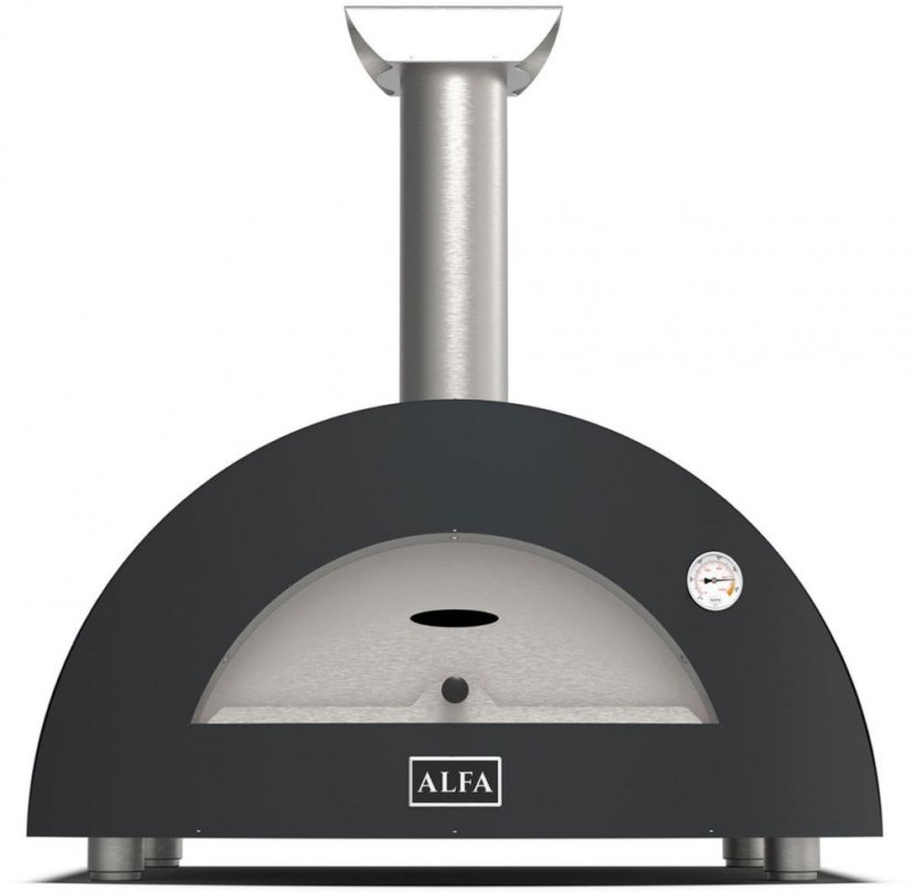 Alfa Forni domácí pizza pec na dřevo, 2 PIZZE wood, šedá