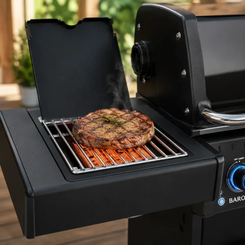 Plynový gril Broil King Baron 490 IRX Shadow, s možností pelet
