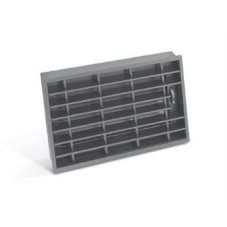 Karl, ventilační mřížky STYLE, záklopový rošt s rámem bez mřížky, černá