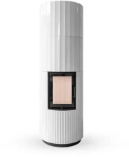 Akumulační krbová kamna Hoxter Blox R 55, keramika bílá lesklá Akumulační krbová kamna Hoxter Blox R 55, keramika bílá lesklá