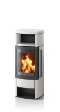 Krbová kamna Hase Jena, black, alabaster, s krycími dvířky ohřívacího prostoru Krbová kamna Hase Jena, black, alabaster, s krycími dvířky ohřívacího prostoru