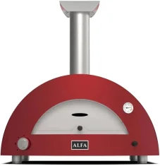 Domácí pizza pec Alfa Forni 3 PIZZE Hybrid LPG, antik červená