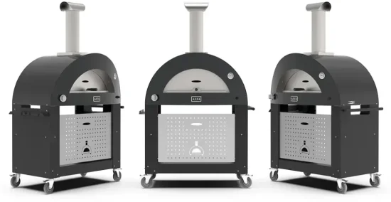 Alfa Forni - 2 PIZZE Hybrid LPG, šedá