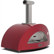 Alfa Forni domácí pizza pec na dřevo, 2 PIZZE wood, antik červená