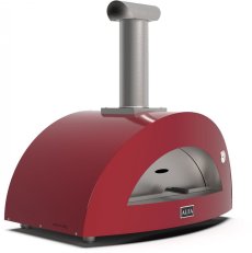 Alfa Forni domácí pizza pec na dřevo, 2 PIZZE wood, antik červená