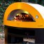 Alfa Forni domácí pizza pec na dřevo, 5 PIZZE wood, žlutá