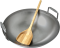 Wok pánev z karbonové oceli s bambusovou špachtlí Big Green Egg