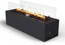 Plynové ohniště volně stojící do exteriéru, Planika Galio Black Automatic
