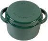 Big Green Egg, smaltovaný litinový pekáč, kulatý