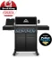 Plynový gril Broil King Baron 490 IRX Shadow, s možností pelet