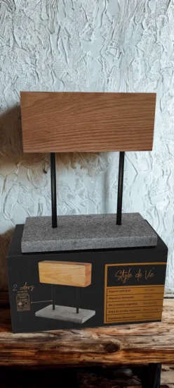 Style de Vie, magnetický stojan na nože s kamenným podstavcem, magnetická část dub