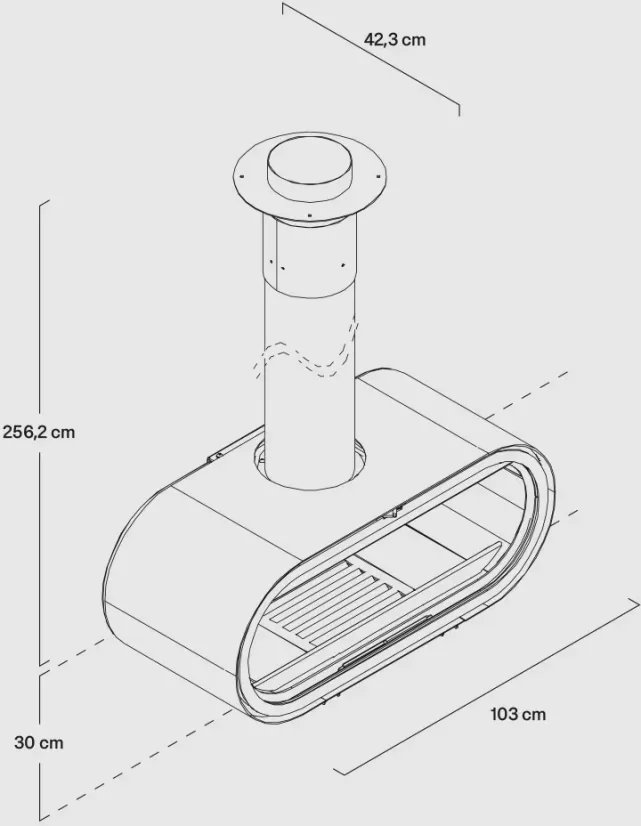 Designová krbová kamna ROCAL D-8