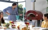 Domácí pizza pec Alfa Forni 2 PIZZE Hybrid LPG, antik červená
