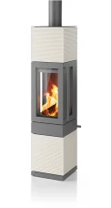 Krbová kamna Hase Astana, silvergrey, lamellar texture, chalk Krbová kamna Hase Astana, silvergrey, lamellar texture, chalk