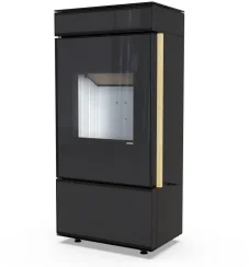 Krbová kamna Defro Home CUBE MINI, dřevěné madlo
