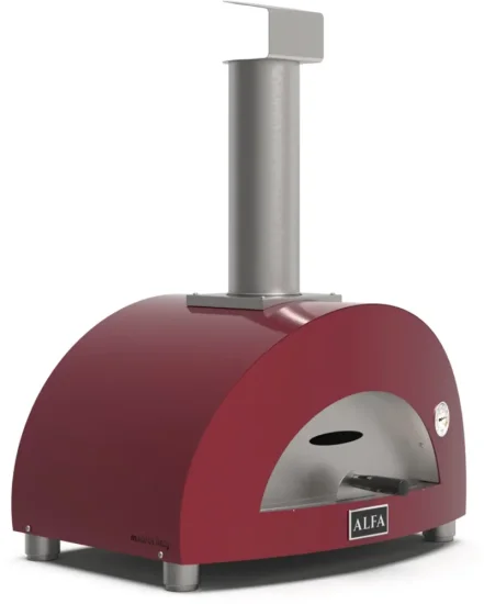 Alfa Forni, domácí pizza pec na dřevo 1 PIZZA wood, antik červená
