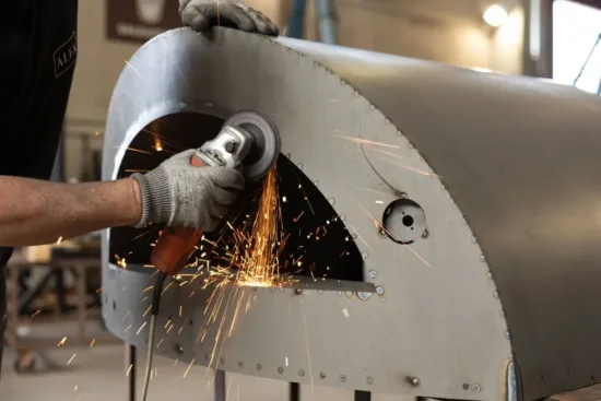 Domácí pizza pec Alfa Forni 1 PIZZA Hybrid LPG, antik červená