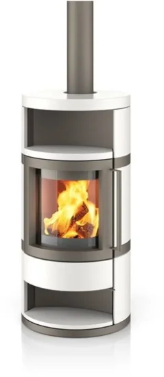 Krbová kamna Hase Como, titan, ceramic alabaster