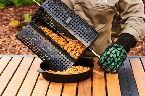 Big Green Egg, koš na rotisserii kulatý