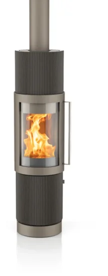 Krbová kamna Hase Elvas, titan ceramic fan pattern texture, kuba Krbová kamna Hase Elvas, titan ceramic fan pattern texture, kuba