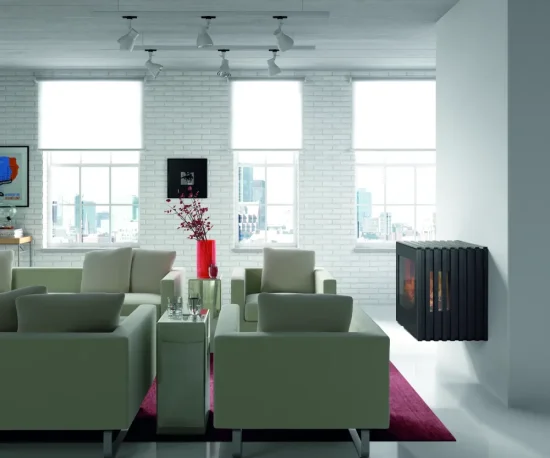 Litinová krbová kamna Hergom Glance M, závěsná