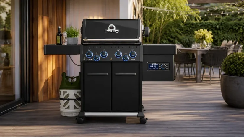 Plynový gril Broil King Baron 490 IRX Shadow, s možností pelet