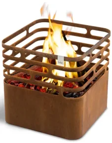 Höfats CUBE Rusty - hořící koš rezavý (corten)